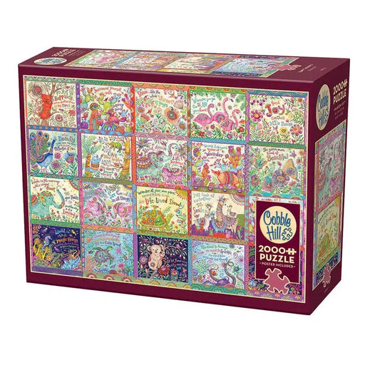 Happy Thoughts 2000 Piece Jigsaw Puzzle Cobble Hill - for just $29.99! 