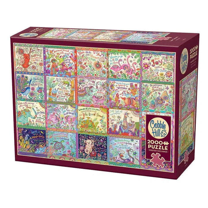 Happy Thoughts 2000 Piece Jigsaw Puzzle Cobble Hill - for just $29.99! 