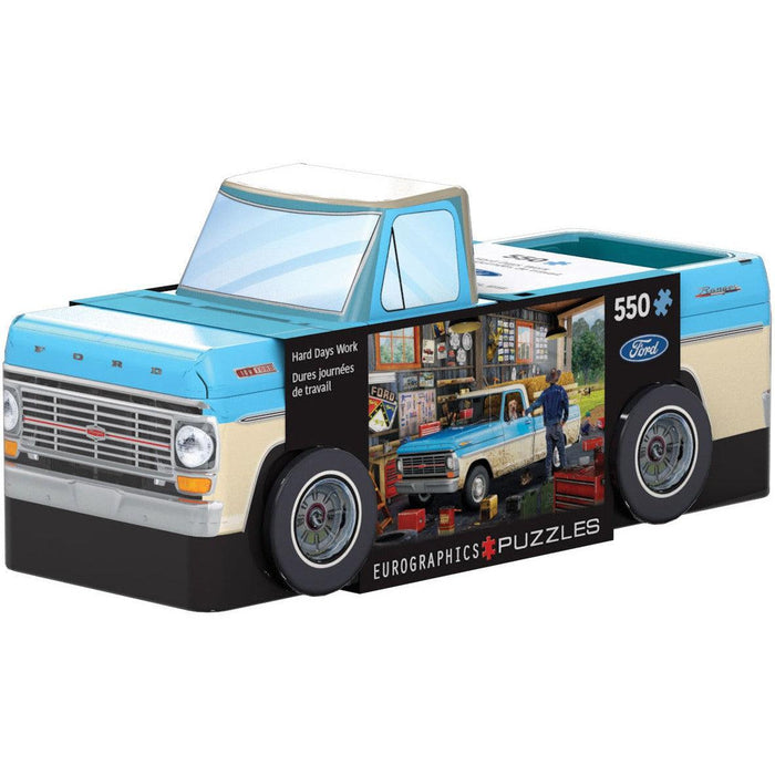 Hard Day's Work Ford Pickup Truck 550 Piece Jigsaw Puzzle in Tin Eurographics - for just $24.99! 