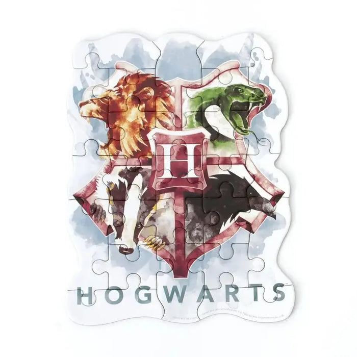 Harry Potter Hogwarts Crest 25 Piece Mini Shaped Jigsaw Puzzle Paper House - for just $7.99! 