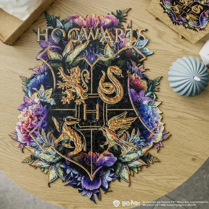 Harry Potter Hogwarts Crest Wooden Jigsaw Puzzle Woods Story - for just $49.99! 