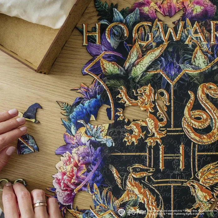 Harry Potter Hogwarts Crest Wooden Jigsaw Puzzle Woods Story - for just $49.99! 