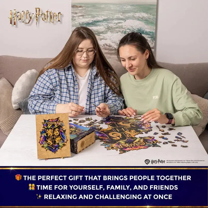 Harry Potter Hogwarts Crest Wooden Jigsaw Puzzle Woods Story - for just $49.99! 