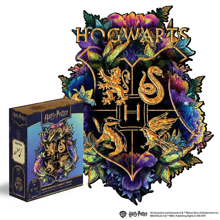 Harry Potter Hogwarts Crest Wooden Jigsaw Puzzle Woods Story - for just $49.99! 