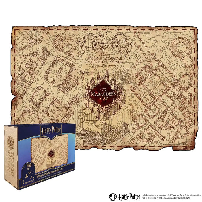Harry Potter Marauder's Map Wooden Jigsaw Puzzle Woods Story - for just $39.99! 