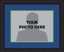 NHL Hockey Photo Picture Frame Kit - Hartford Whalers (Blue Matting, Green Trim) - for just $29.99! 