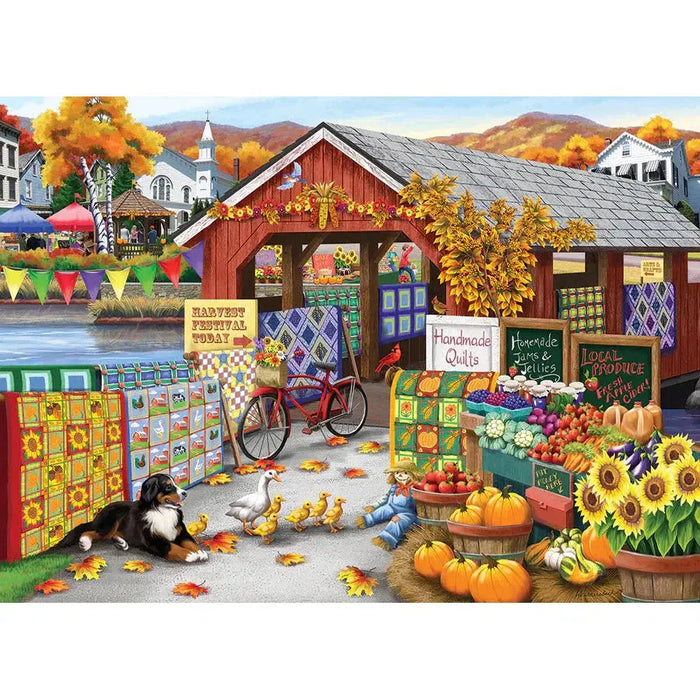 Harvest Festival 500 Piece Jigsaw Puzzle Cobble Hill - for just $17.99! 