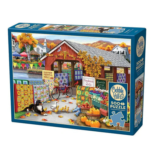 Harvest Festival 500 Piece Jigsaw Puzzle Cobble Hill - for just $17.99! 