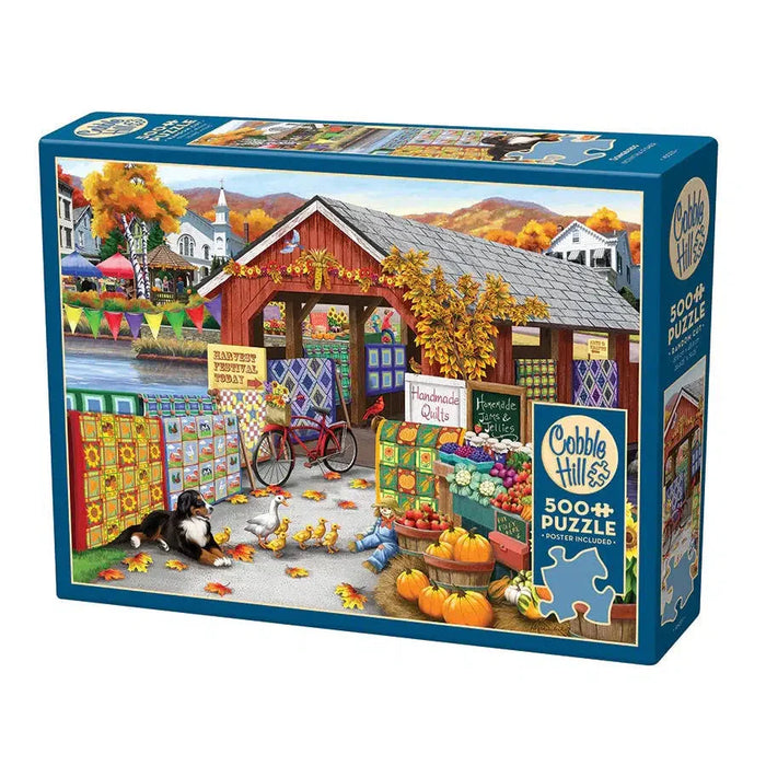 Harvest Festival 500 Piece Jigsaw Puzzle Cobble Hill - for just $17.99! 
