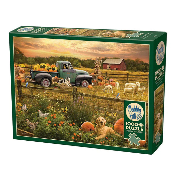 Harvest Time 1000 Piece Jigsaw Puzzle Cobble Hill - for just $19.99! 