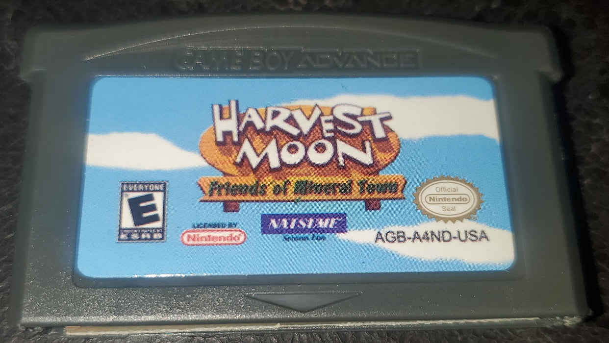 Harvest Moon Friends of Mineral Town GBA Video Game Boy Advance 2003 - for just $12.50! 