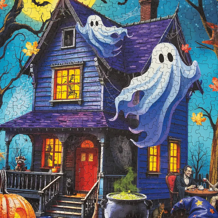 Haunted Halloween Party 1000 Piece Jigsaw Puzzle Springbok - for just $19.99! 