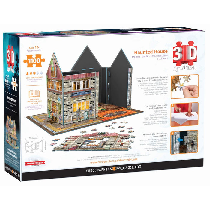 Haunted House 1100 Piece 3D Jigsaw Puzzle Eurographics - for just $44.99! 