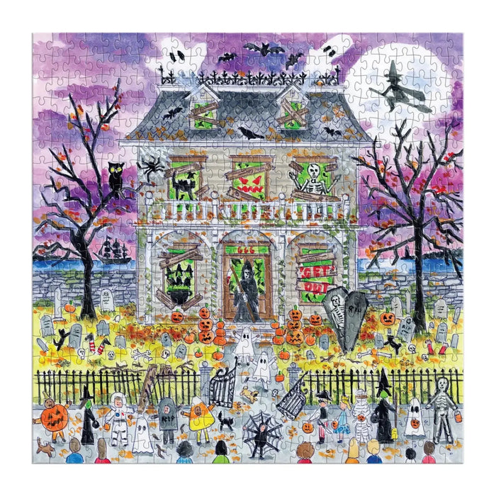 Haunted House 500 Piece Glow in the Dark Jigsaw Puzzle Galison - for just $17.99! 