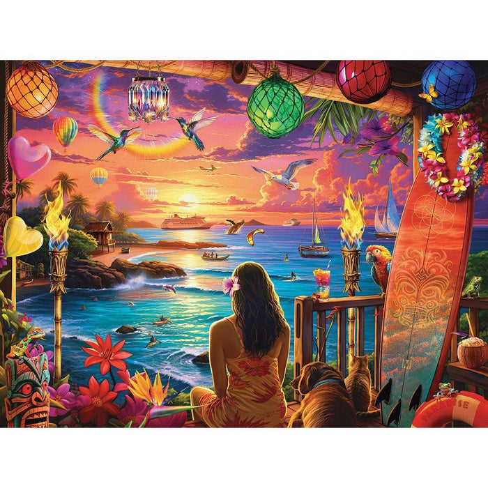 Hawaiian Oasis 1000 Piece Jigsaw Puzzle Springbok - for just $19.99! 