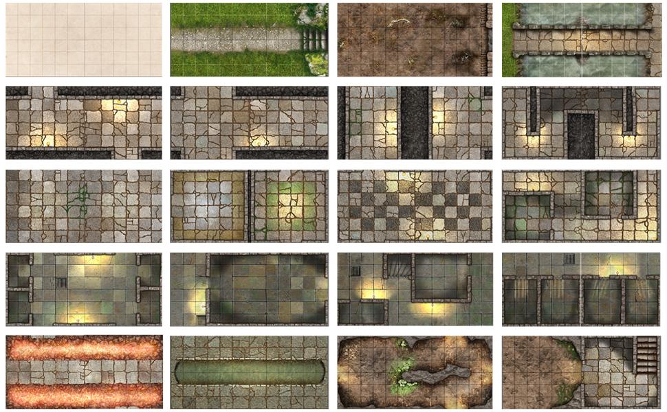 Little Book of Battle Mats: Dungeon Edition - for just $12.99! 