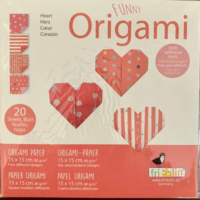 Heart Funny (15 cm) Origami Kit Fridolin - for just $4.99! 
