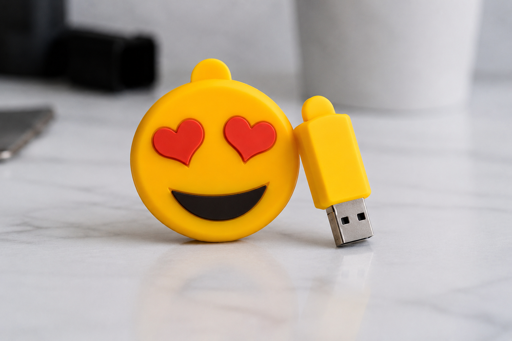 Heart Eyes Emoji USB 3.1 Flash Drive - for just $8.49! 