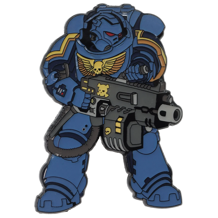 Foam Brain Mystery Loot: 40K Enamel Pins - Ultramarines vs Tyranids - for just $11.99! 