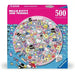Hello Kitty & Friends 500 Piece Round Jigsaw Puzzle Ravensburger - for just $19.99! 