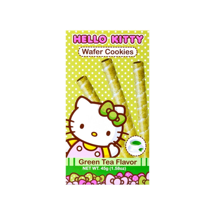 Hello Kitty Wafer Cookies Green Tea Flavor (Taiwan) - Just $3.49! Shop now at Retro Gaming of Denver