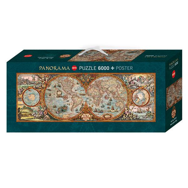 Hemisphere Map 6000 Piece Panoramic Jigsaw Puzzle Heye - for just $149.99! 
