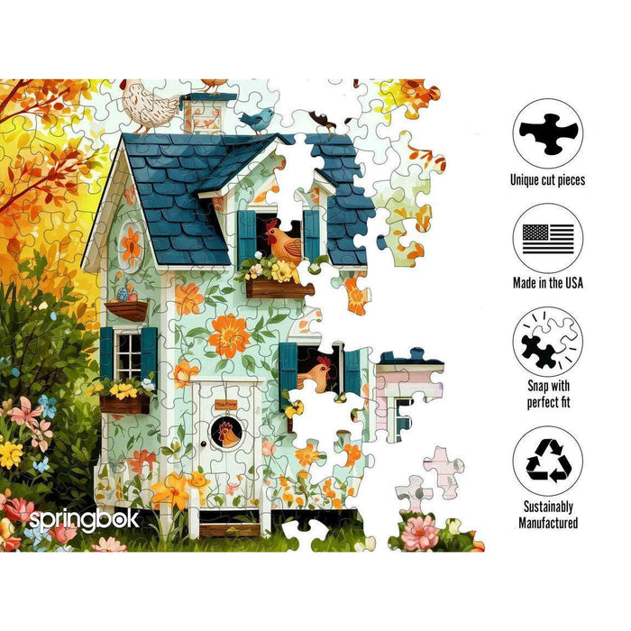 Hen House Hideaway 500 Piece Jigsaw Puzzle Springbok - for just $17.99! 