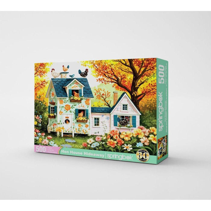 Hen House Hideaway 500 Piece Jigsaw Puzzle Springbok - for just $17.99! 