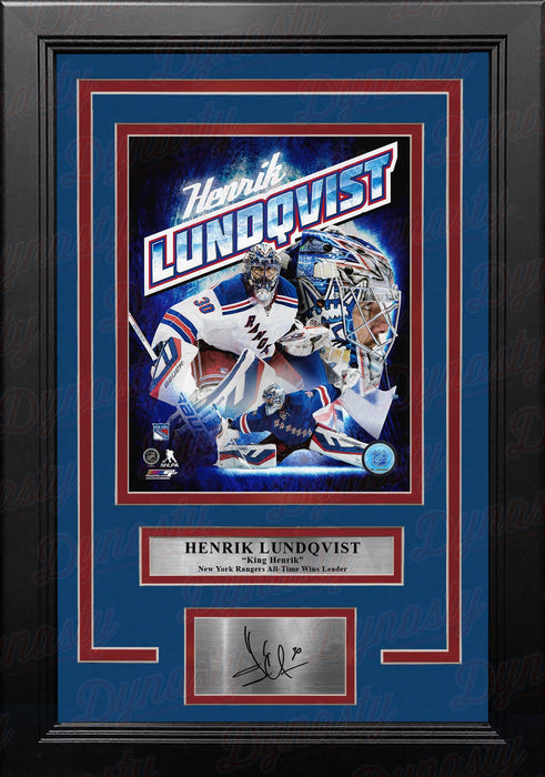 Henrik Lundqvist New York Rangers 8" x 10" Framed Hockey Collage Photo with Engraved Autograph - for just $79.99! 