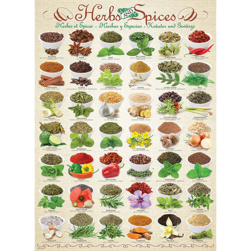 Herbs & Spices 1000 Piece Jigsaw Puzzle Eurographics - for just $19.99! 