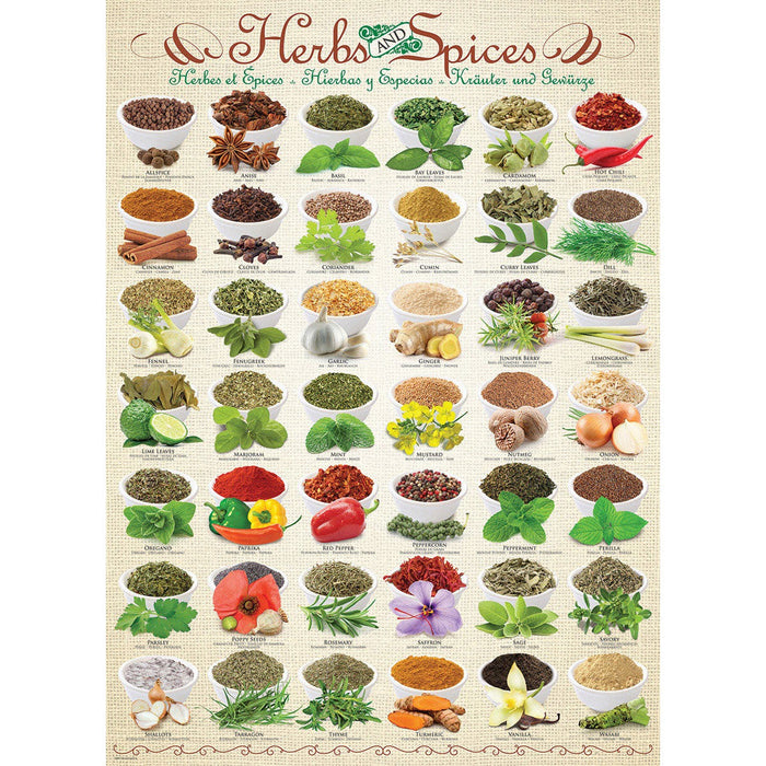 Herbs & Spices 1000 Piece Jigsaw Puzzle Eurographics - for just $19.99! 