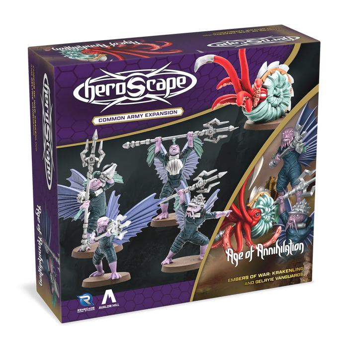 Heroscape: Age of Annihilation - Krakenling and Gelyrie Vanguards Army Expansion - for just $40! 