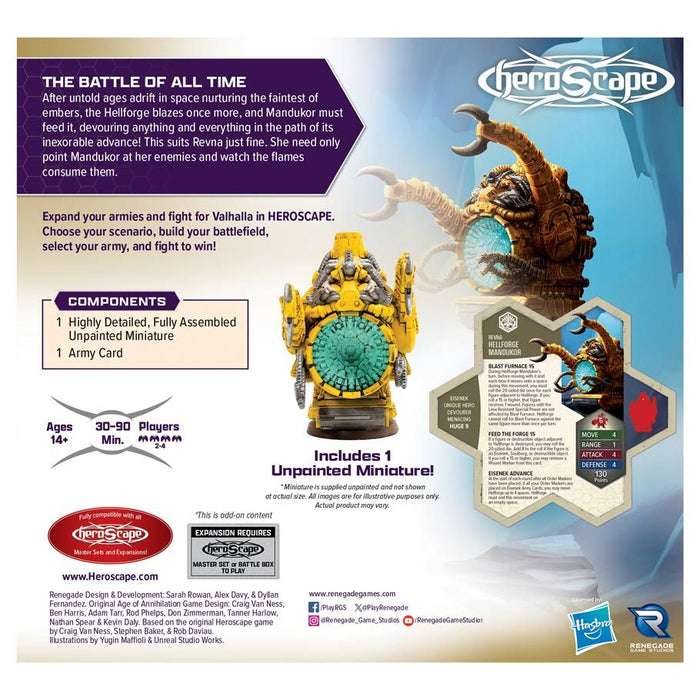 Heroscape: Rising Tide - Hellforge Mandukor Army Expansion - for just $25! 
