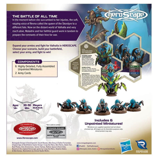 Heroscape: Rising Tide - Queen Maladrix and Festering Honor Guard Army Expansion - for just $45! 