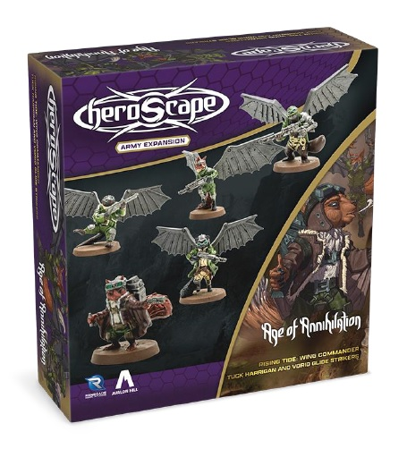 Heroscape: Rising Tide - Wing Commander Tuck Harrigan and Vorid Glidestrikers Army Expansion - for just $45! 