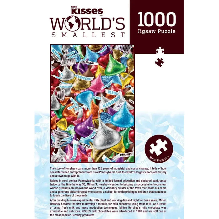 Hershey's Kisses World's Smallest 1000 Piece Jigsaw Puzzle in Tin MasterPieces - for just $19.99! 