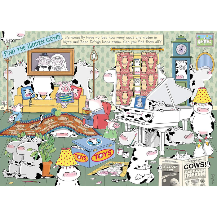 Hidden Cows 1000 Piece Jigsaw Puzzle Workman - for just $19.99! 