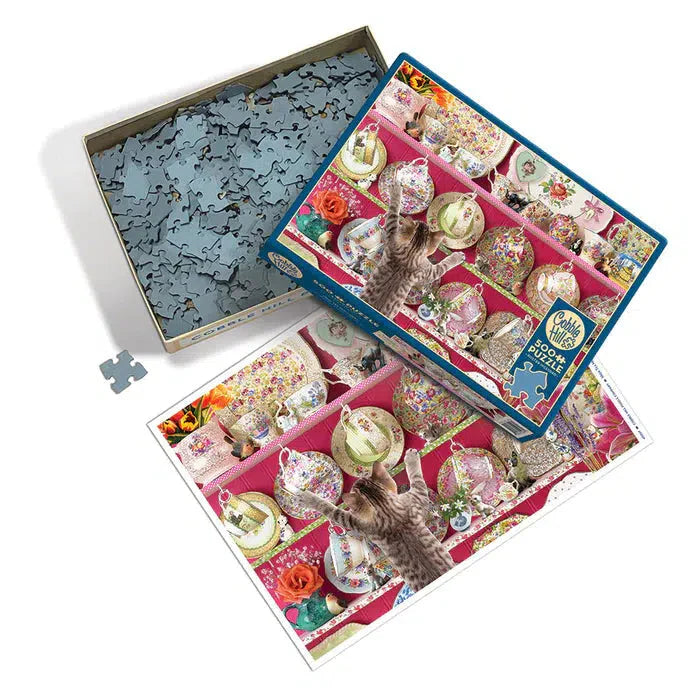 High Tea High Jinks 500 Piece Jigsaw Puzzle Cobble Hill - for just $17.99! 