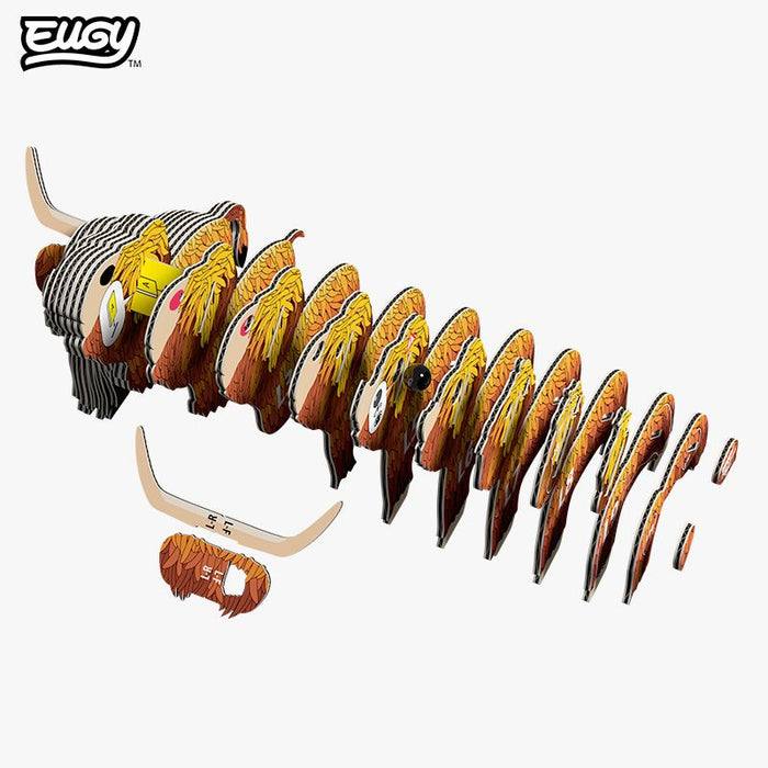 Highland Cow 3D Cardboard Model Kit Eugy - for just $11.99! 