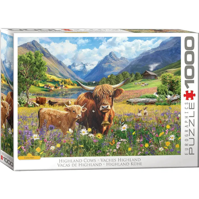 Highland Cows 1000 Piece Jigsaw Puzzle Eurographics - for just $21.99! 