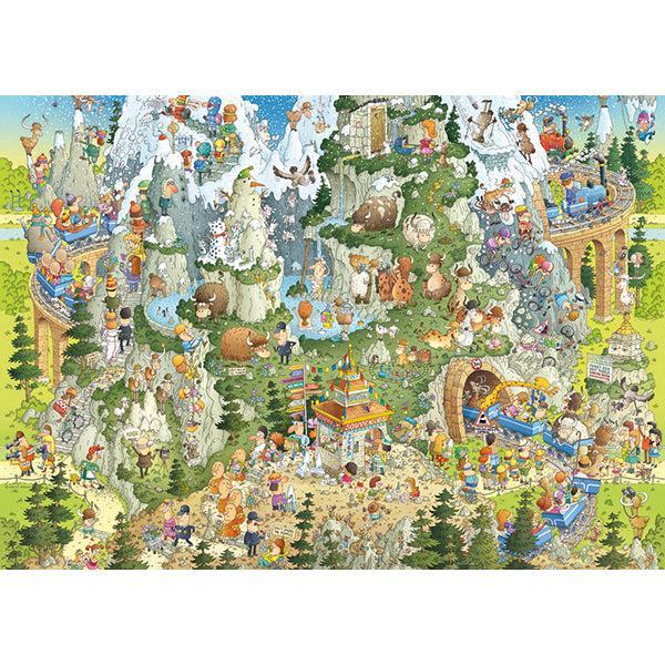 Himalayan Habitat Funky Zoo 1000 Piece Jigsaw Puzzle Heye - for just $29.99! 