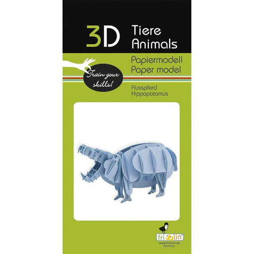 Hippopotamus 3D Cardboard Model Kit Fridolin - for just $9.99! 