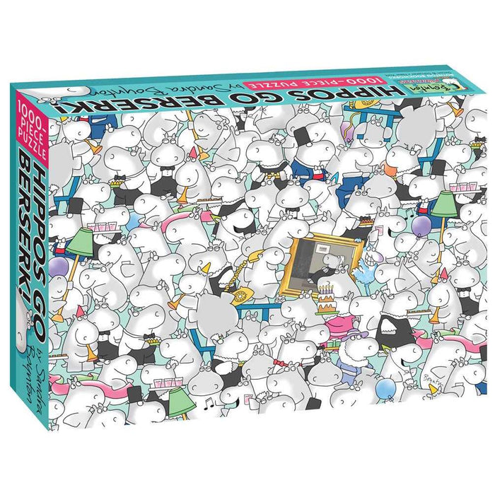 Hippos Go Berserk! By Sandra Boynton 1000 Piece Jigsaw Puzzle S&S - for just $19.99! 