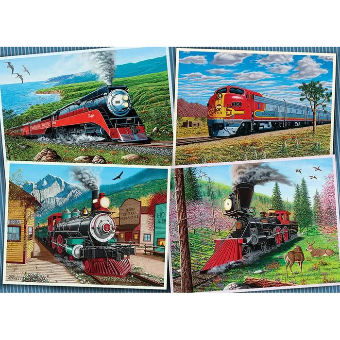Historic Locomotives 1000 Piece Jigsaw Puzzle Cobble Hill - for just $19.99! 