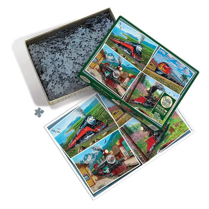 Historic Locomotives 1000 Piece Jigsaw Puzzle Cobble Hill - for just $19.99! 