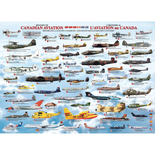 History of Canadian Aviation 1000 Piece Jigsaw Puzzle Eurographics - for just $19.99! 