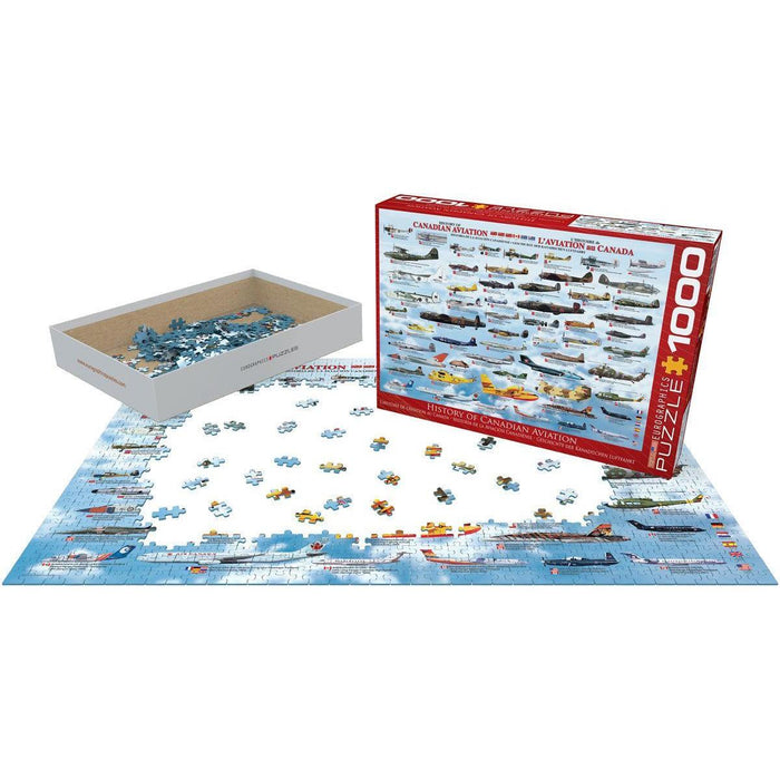 History of Canadian Aviation 1000 Piece Jigsaw Puzzle Eurographics - for just $19.99! 