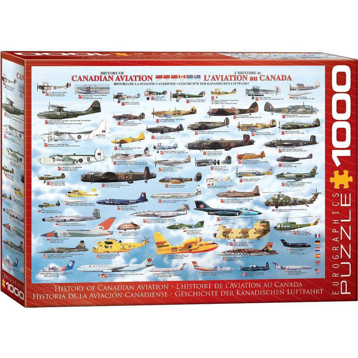 History of Canadian Aviation 1000 Piece Jigsaw Puzzle Eurographics - for just $21.99! 
