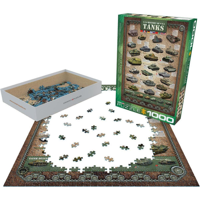 History of Tanks 1000 Piece Jigsaw Puzzle Eurographics - for just $21.99! 