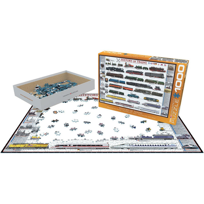History of Trains 1000 Piece Jigsaw Puzzle Eurographics - for just $19.99! 